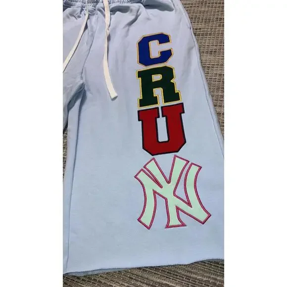 CRUM Light Blue 3/4 Shorts